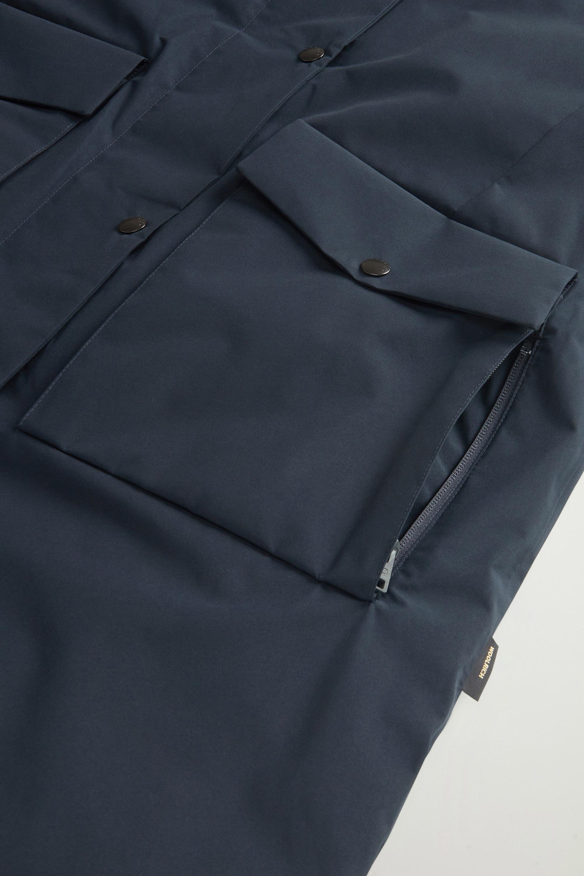 Coat in WINDSTOPPER GORE-TEX Blue photo 8 | Woolrich