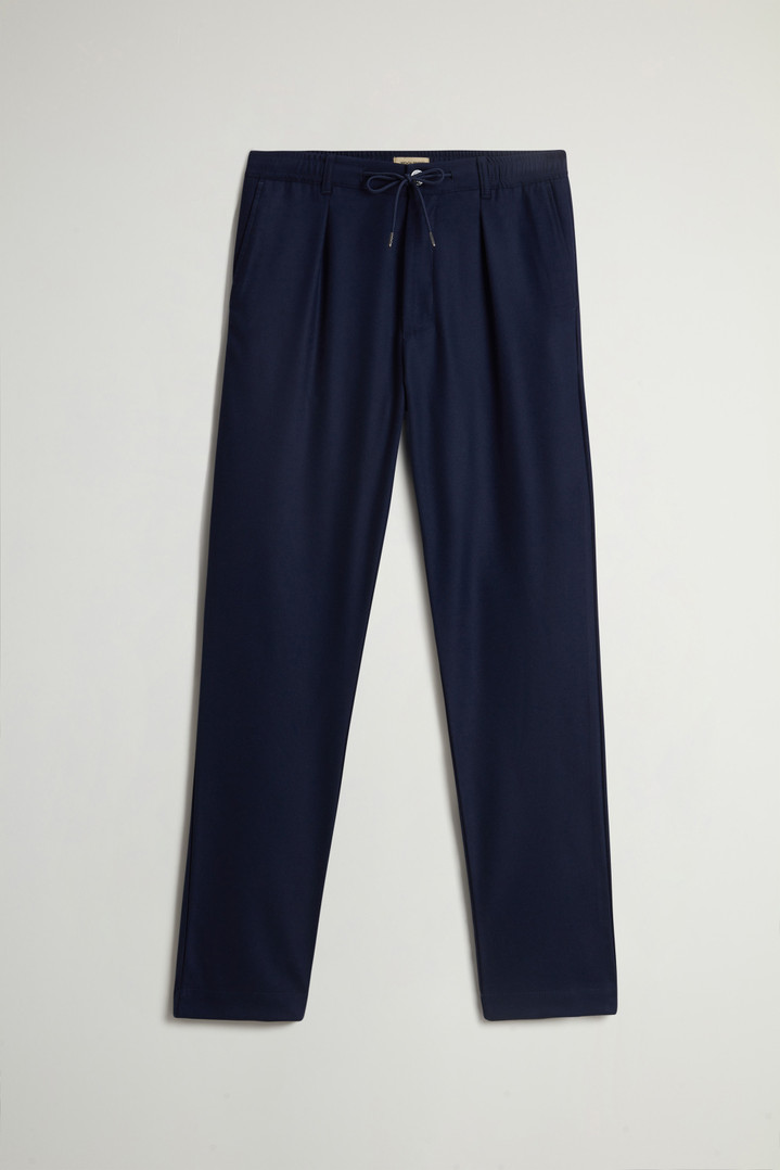 WOOL FLANNEL MILTON PANT Blue photo 3 | Woolrich