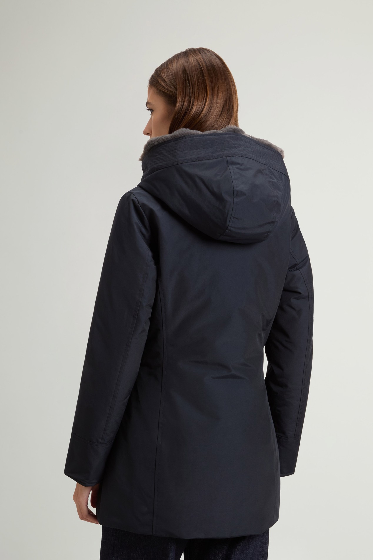 BOULDER FAUX FUR PARKA Blue photo 3 | Woolrich