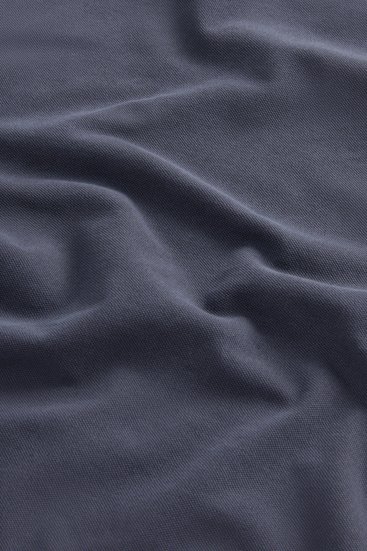 Stückgefärbtes Mackinack-Polo aus Stretch-Baumwoll-Piquet Blau photo 8 | Woolrich