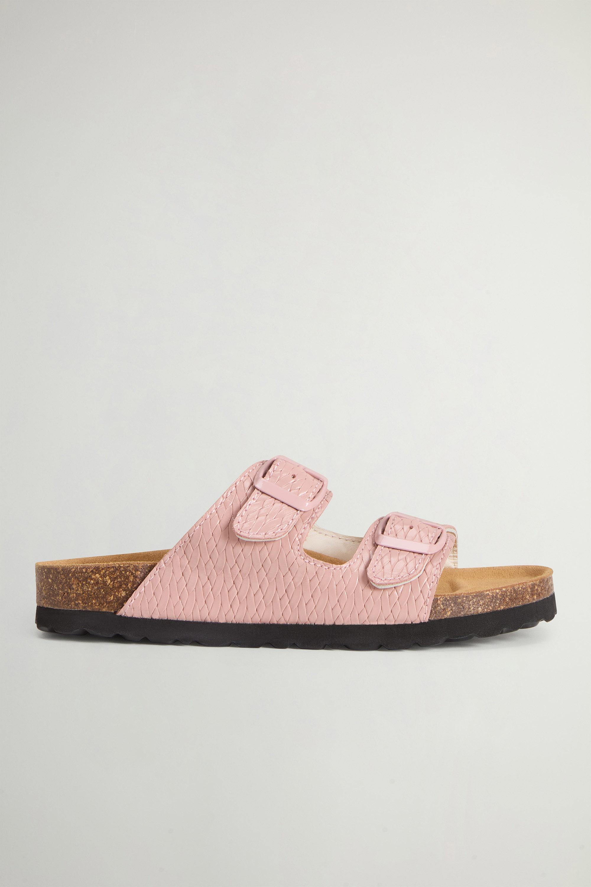 Sandals in Printed Leather with Buckles Pink photo 1 | Woolrich