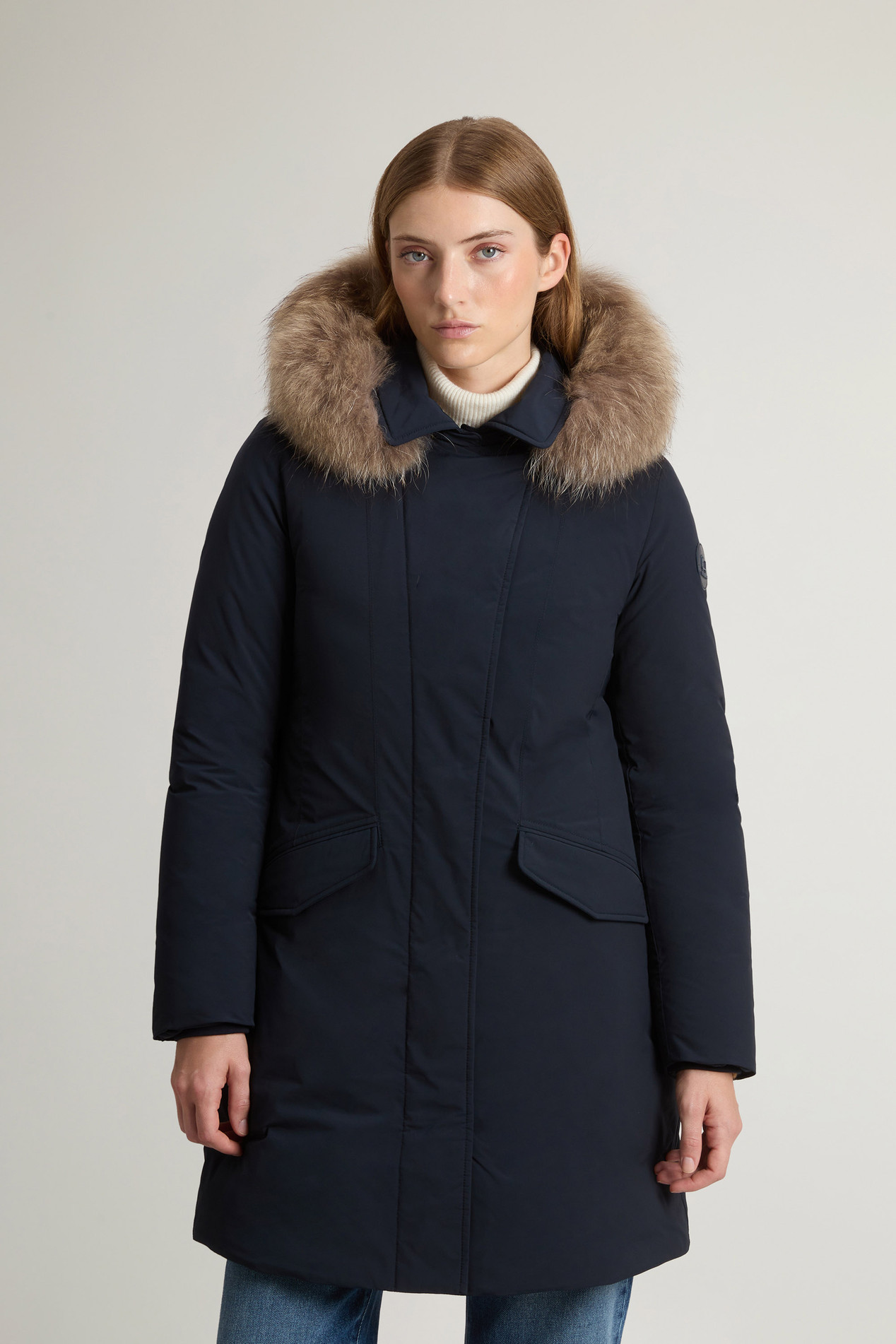 Modern Vail Parka with Detachable Hood Blue photo 1 | Woolrich