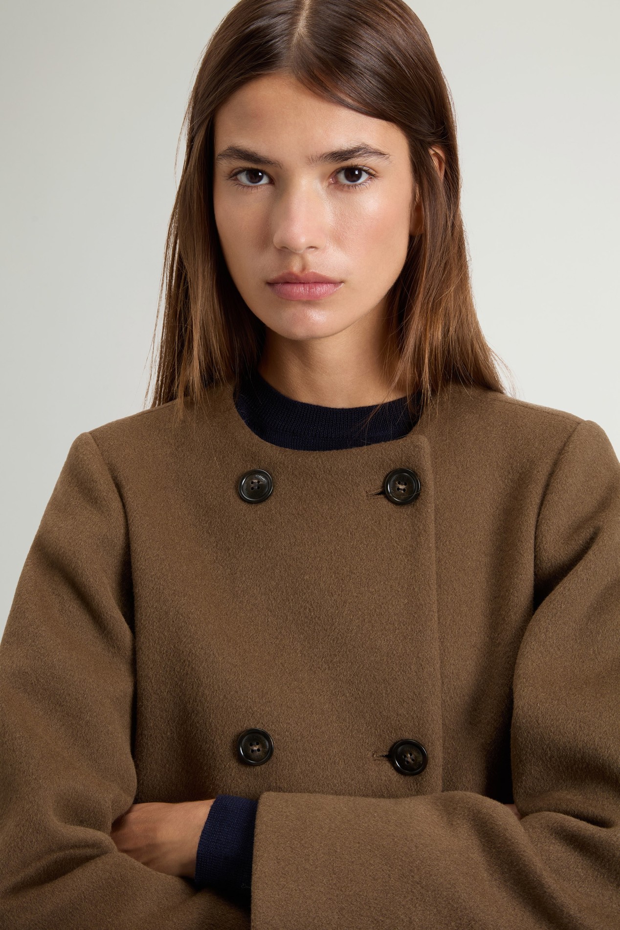 MELTON WOOL COAT Green photo 4 | Woolrich
