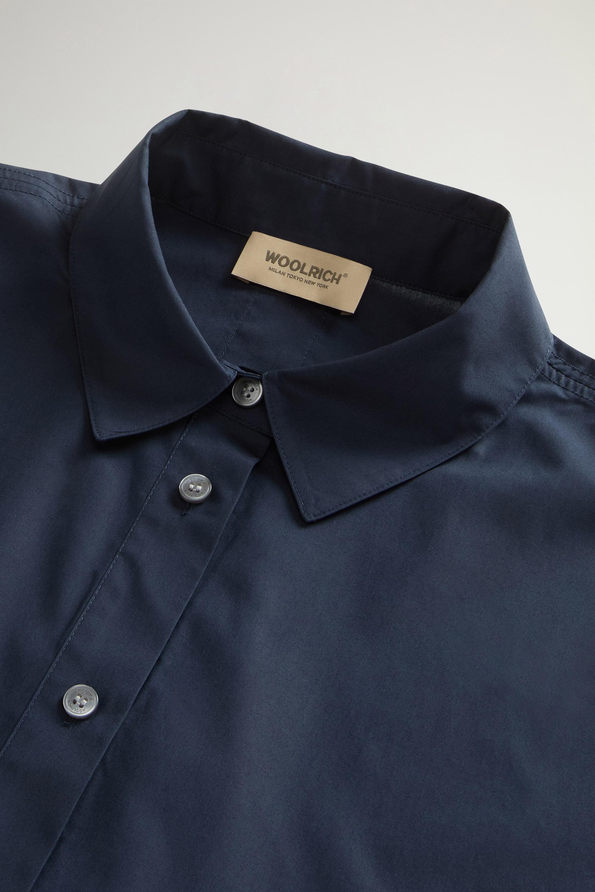 COTTON POPLIN BLOUSE Blue photo 6 | Woolrich