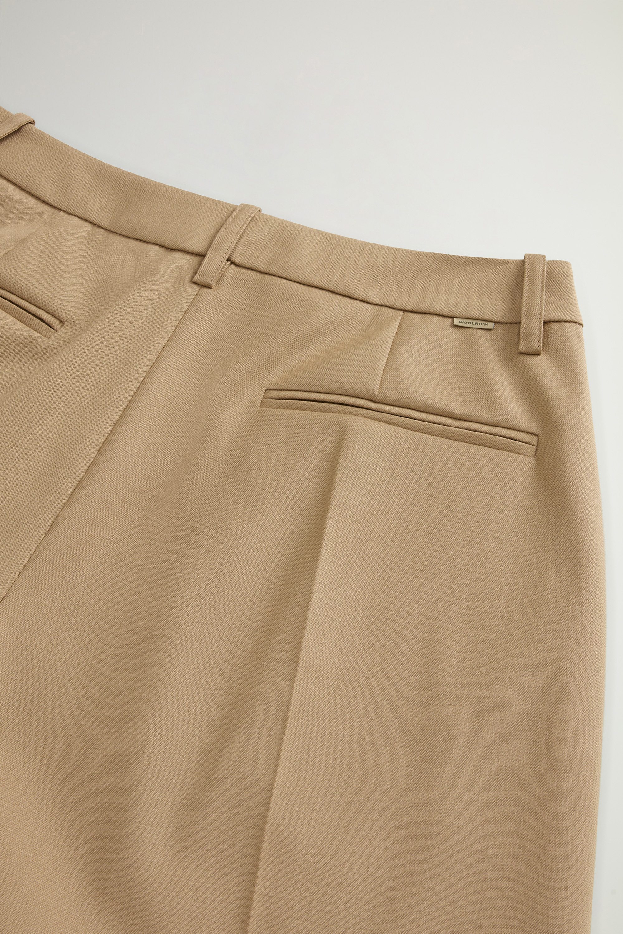 Wide-Leg Pants in Wool Blend Beige photo 5 | Woolrich