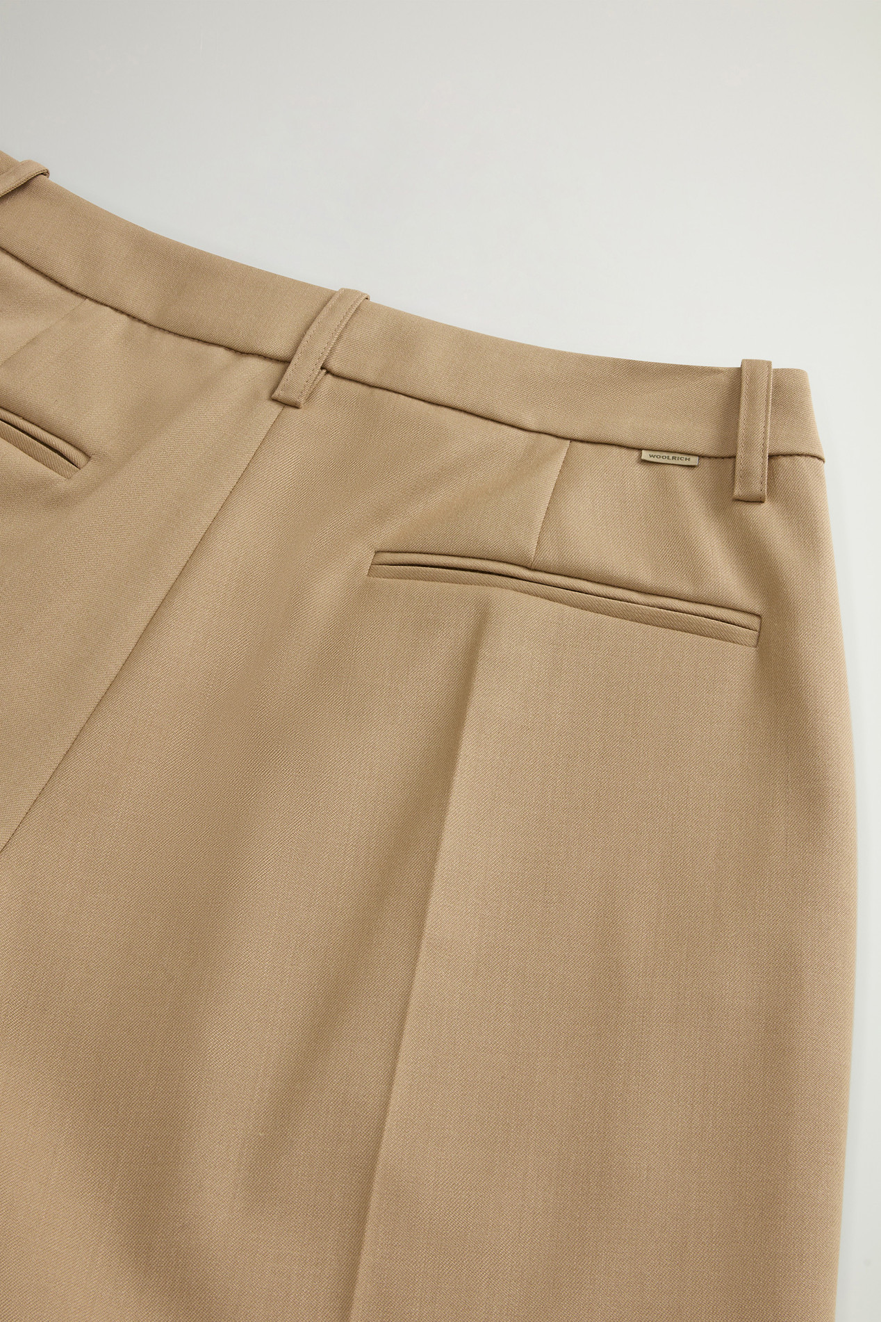 Wide-Leg Pants in Wool Blend Beige photo 5 | Woolrich
