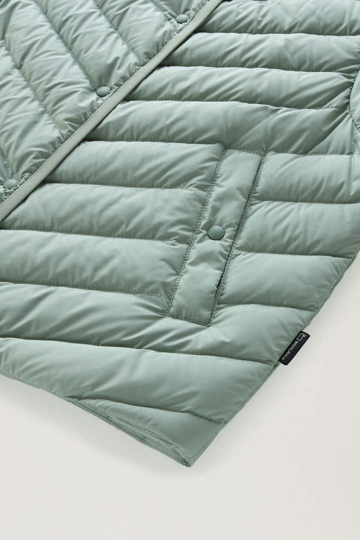Microfiber Vest with Chevron Quilting Green photo 3 | Woolrich
