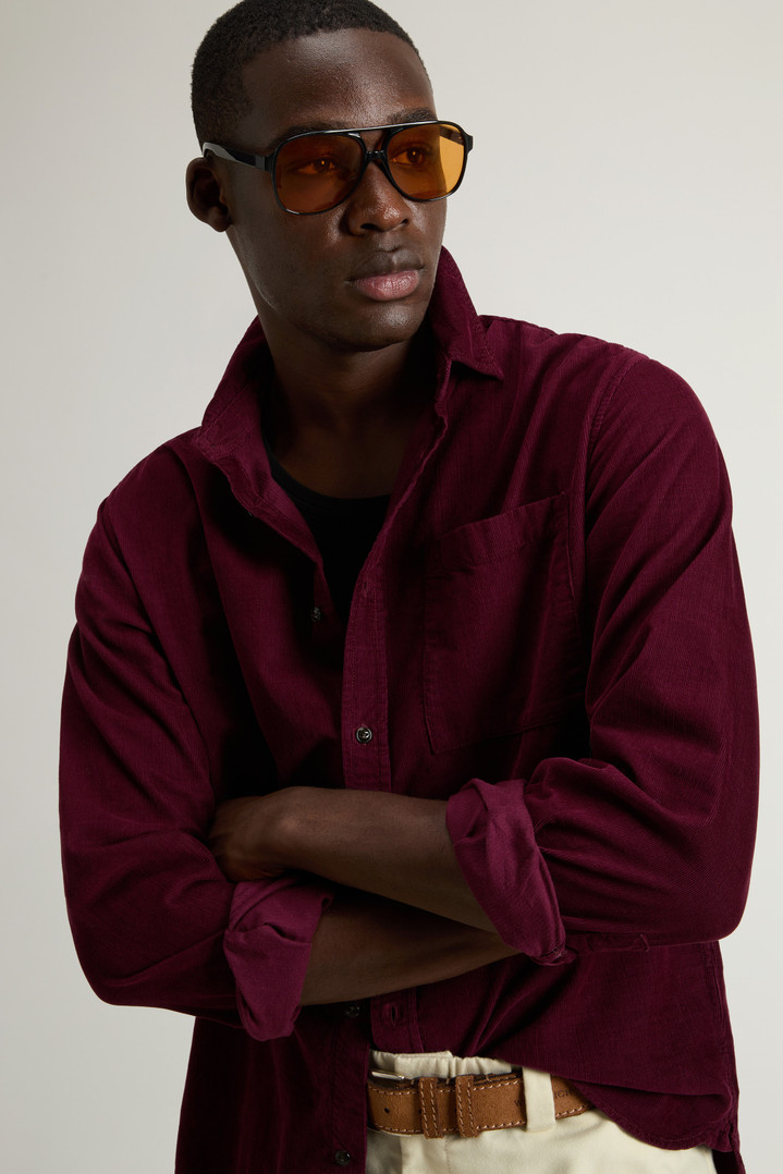 CORDUROY MACKEY SHIRT GD Burgundy photo 4 | Woolrich
