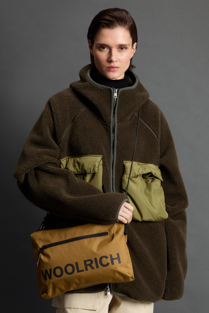 Crossbody Bag with Logo in X-PAC by Todd Snyder Brown photo 9 | Woolrich