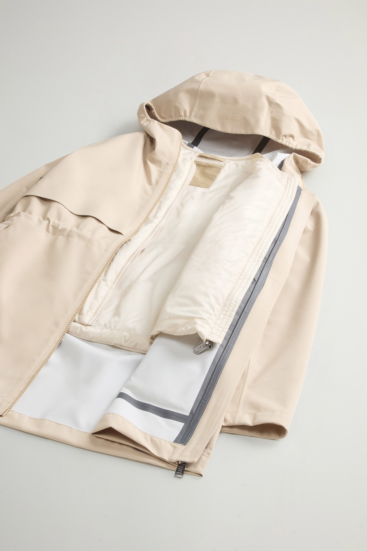 3-in-1 Parka in Light Stretch Fabric Beige photo 9 | Woolrich