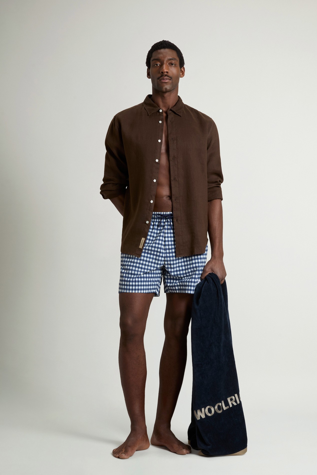 PRINTED SWIM SHORTS Blue photo 3 | Woolrich