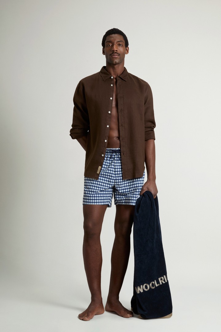 PRINTED SWIM SHORTS Blue photo 3 | Woolrich