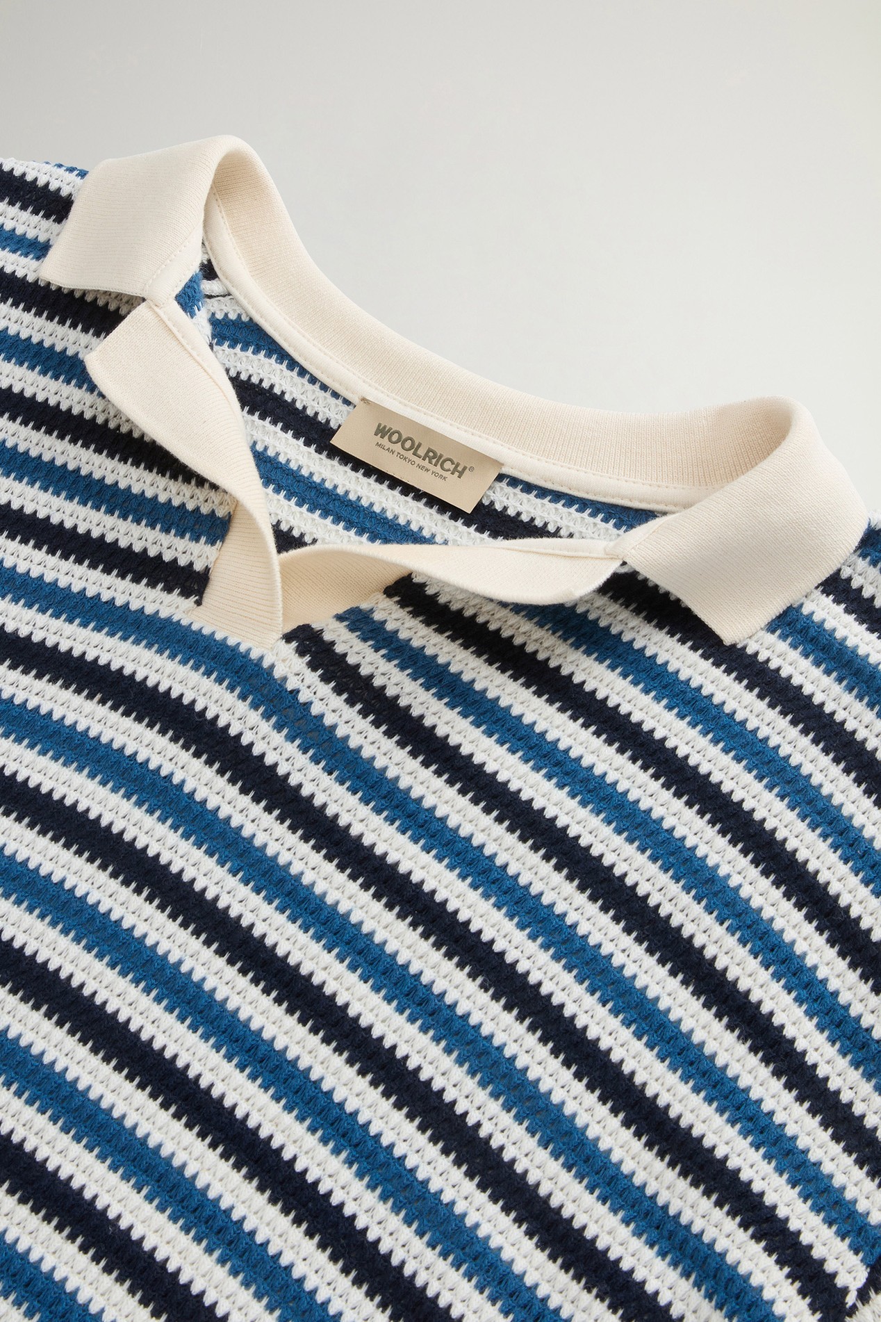 STRIPED JERSEY POLO Multicolor photo 6 | Woolrich