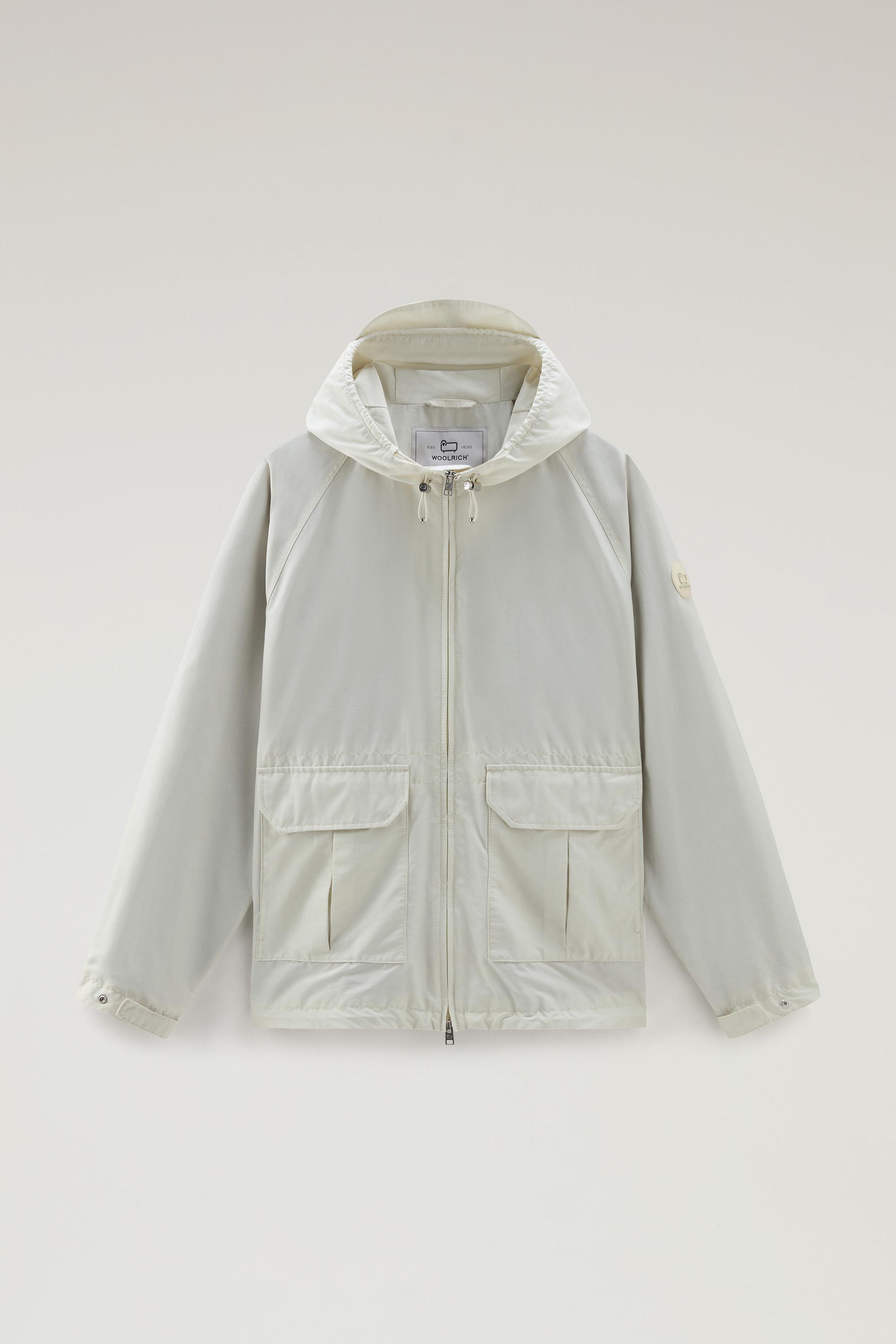 Cruiser Jacket in Ramar Cloth with Hood White photo 1 | Woolrich
