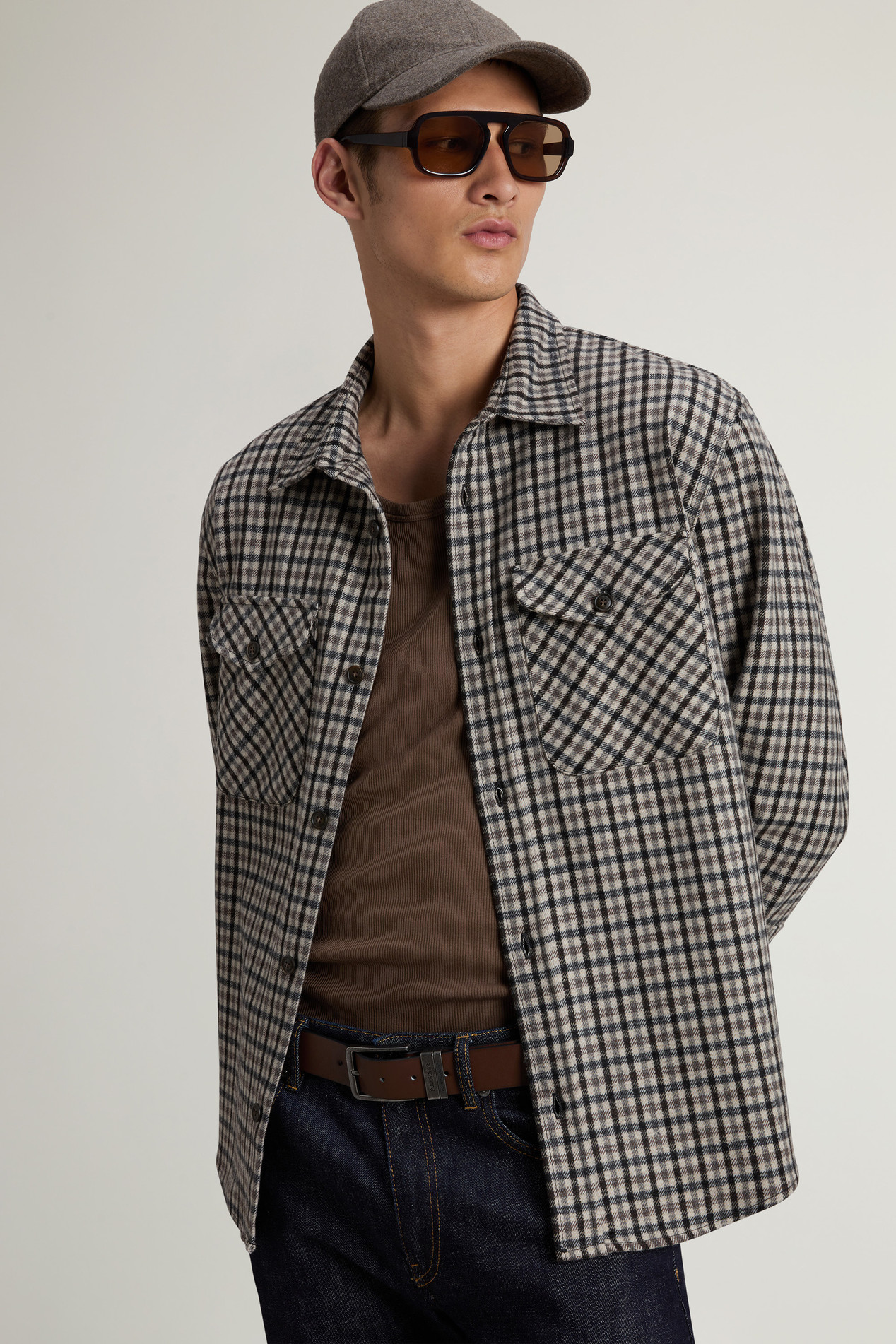 Wool Blend Oxbow Flannel Overshirt - Made in USA Multicolor photo 4 | Woolrich