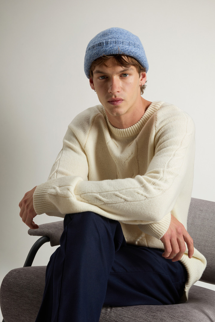 Pure Wool Crewneck Sweater White photo 4 | Woolrich