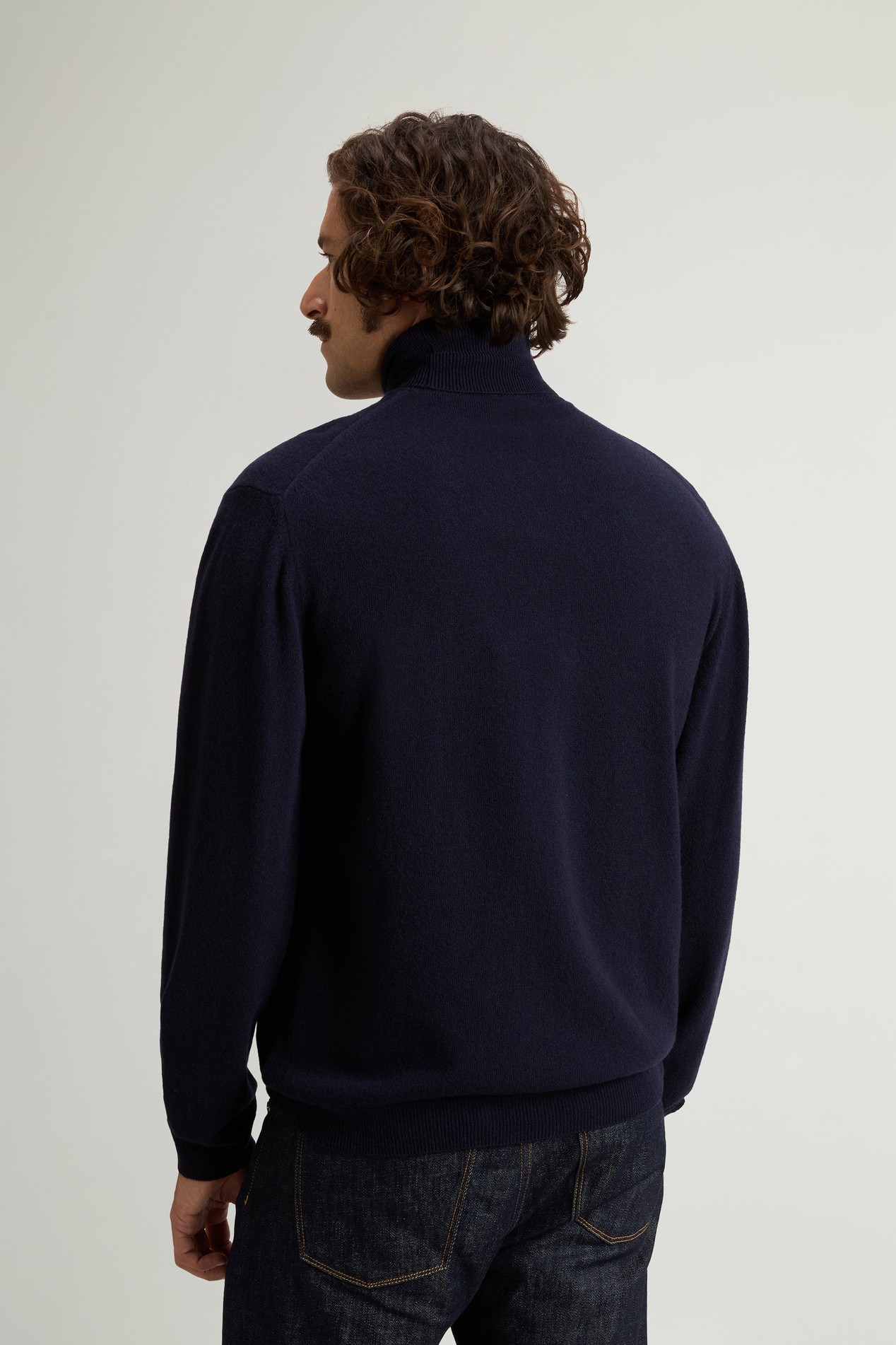 Turtleneck Sweater in Pure Virgin Wool Blue photo 3 | Woolrich