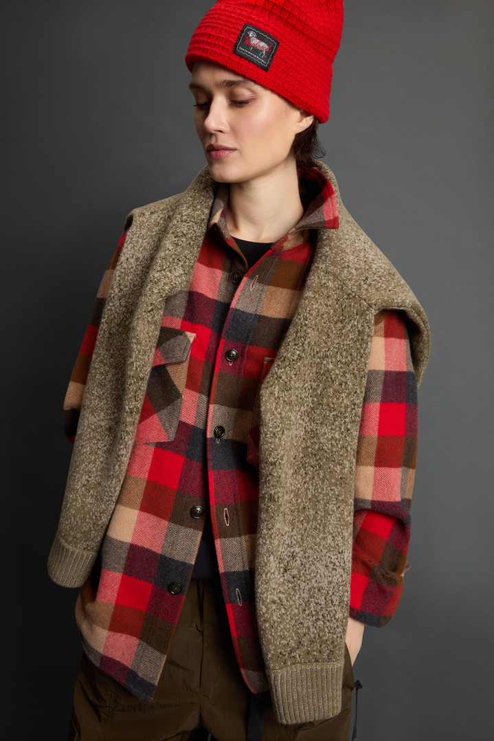 Checked Overshirt in Pure Cashmere by Todd Snyder Multicolor photo 7 | Woolrich