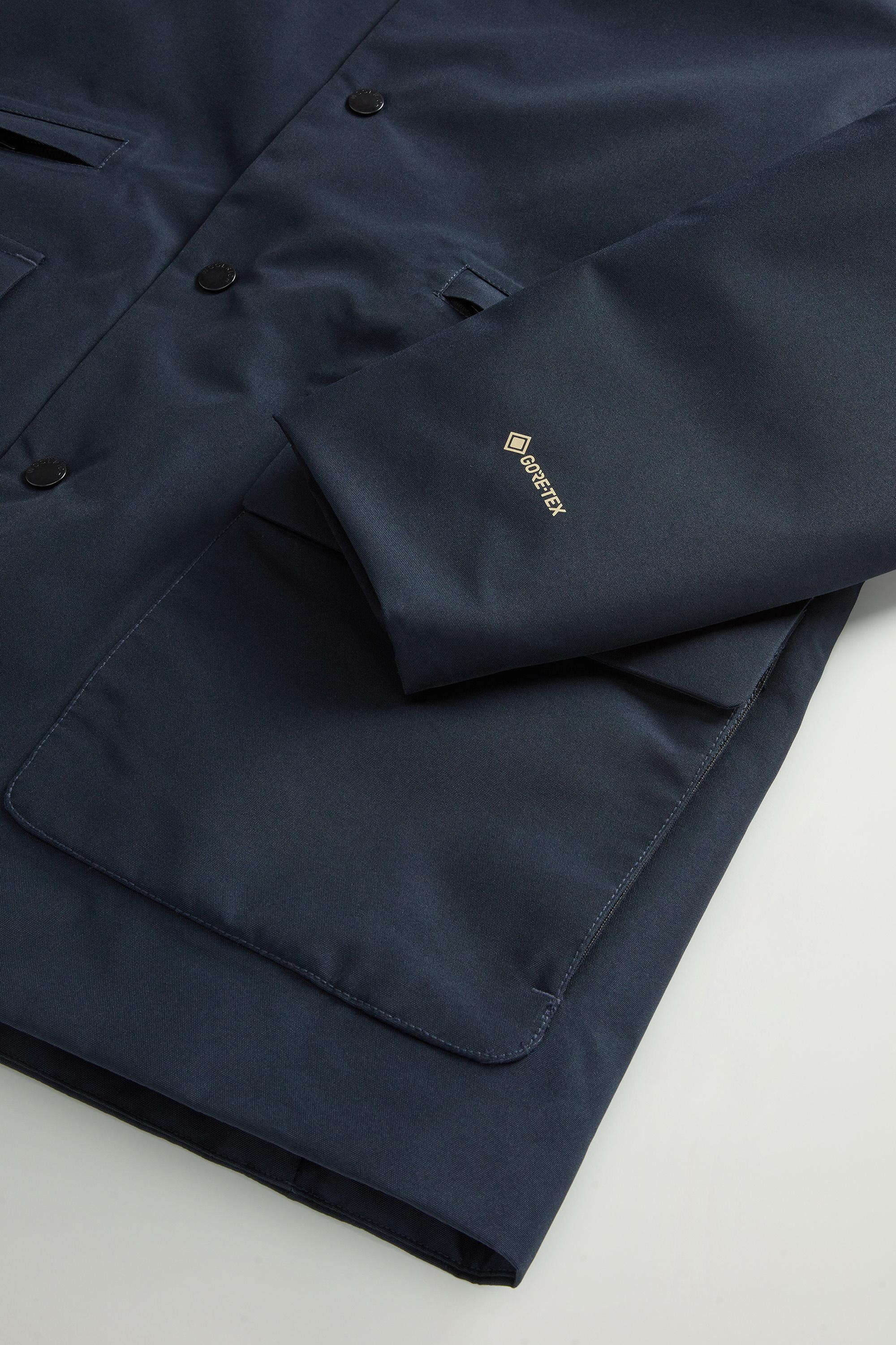 Waterproof Jacket in Recycled Two-Layered GORE-TEX Fabric Blue photo 7 | Woolrich