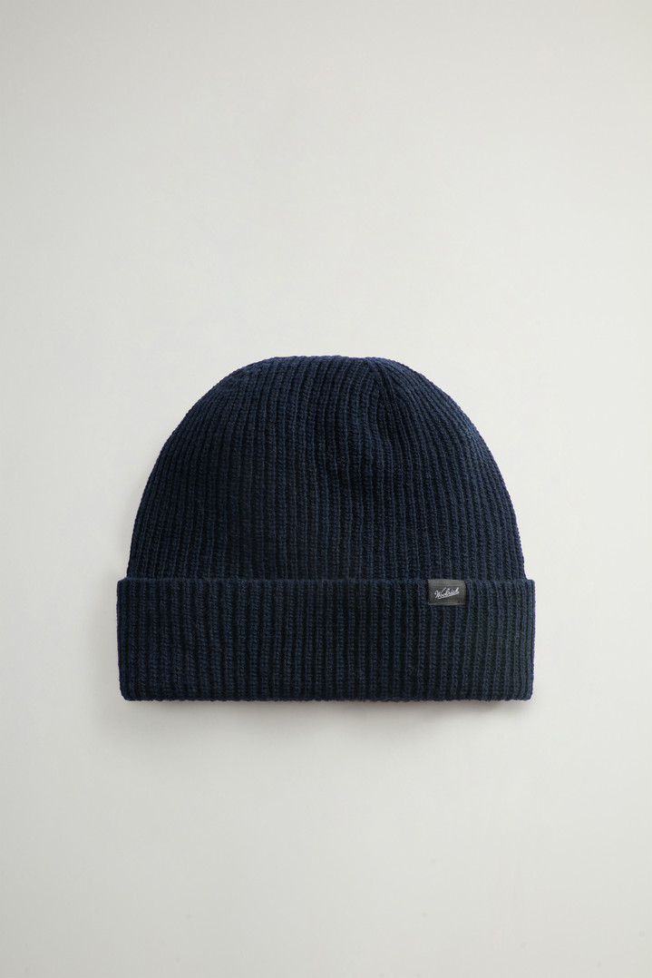 Beanie in Wool Blend Blue photo 1 | Woolrich