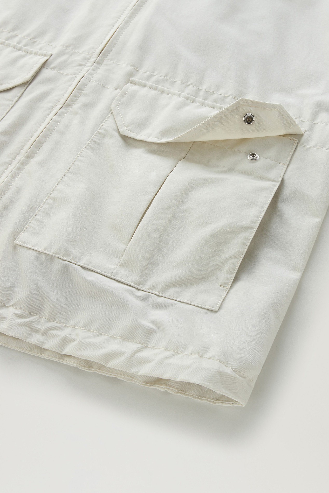 Cruiser Jacket in Ramar Cloth with Hood White photo 5 | Woolrich