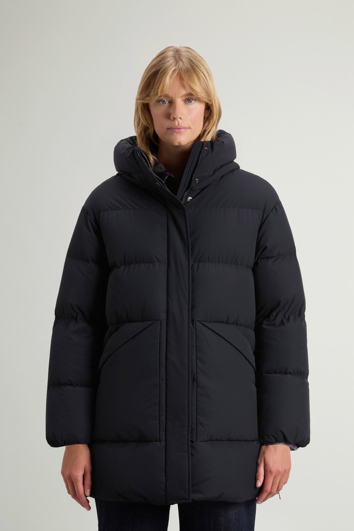 Quilted Madison Parka in Matte Stretch Nylon Black photo 1 | Woolrich