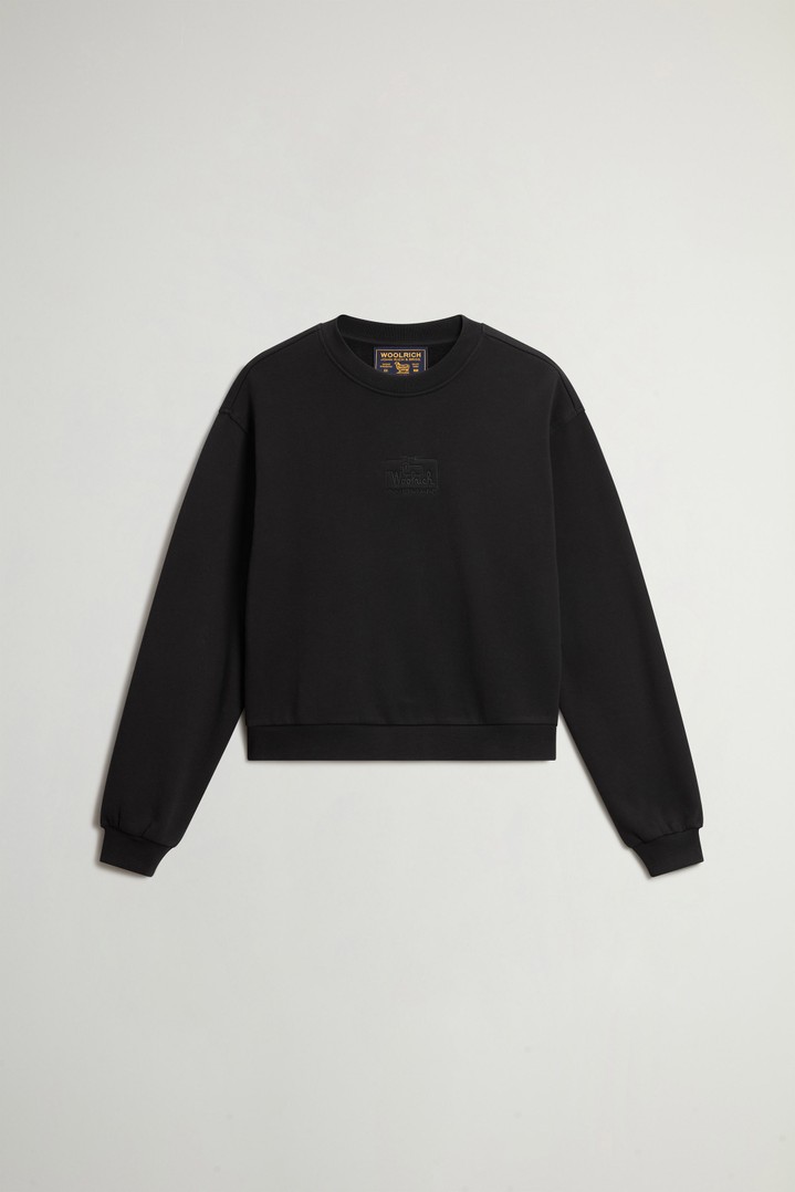 Crewneck Sweatshirt in Pure Cotton Black photo 5 | Woolrich