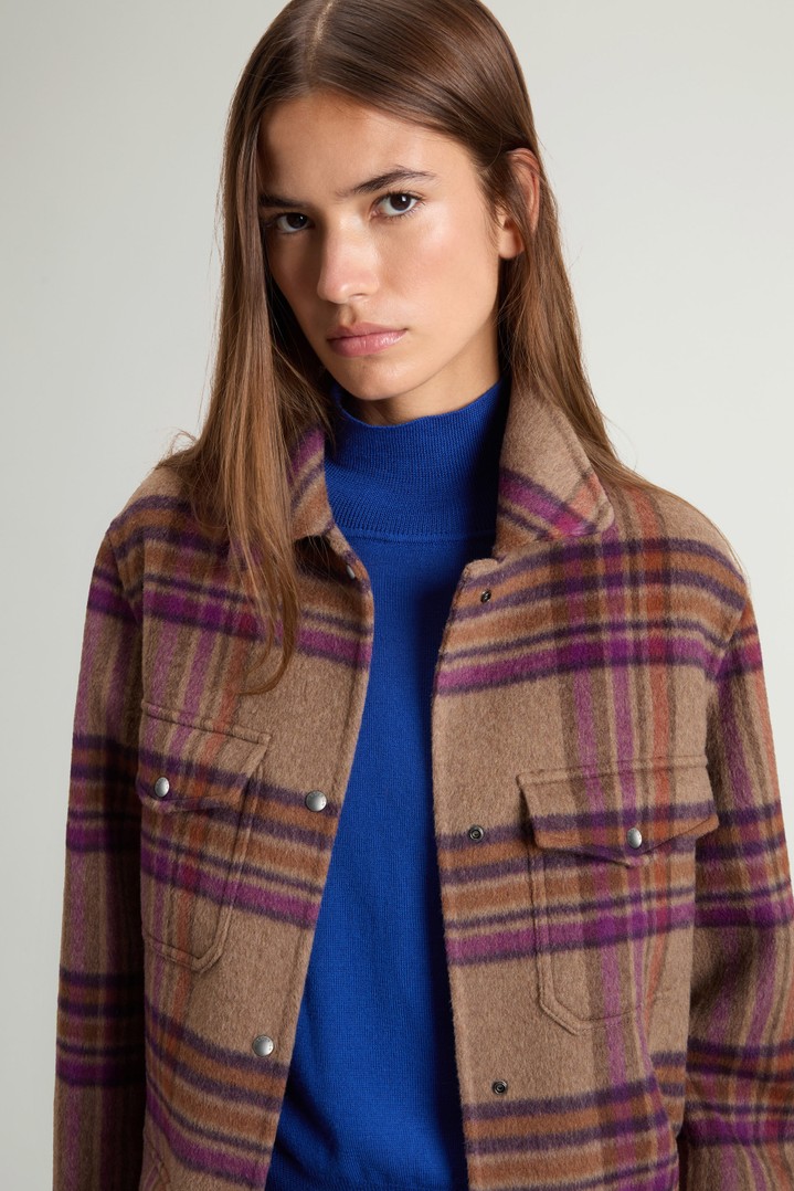 Coat in Double-Face Wool Blend Brown photo 4 | Woolrich