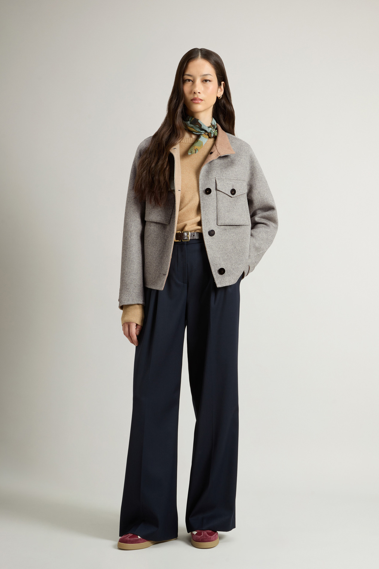 Wool-Blend Jacket Gray photo 2 | Woolrich