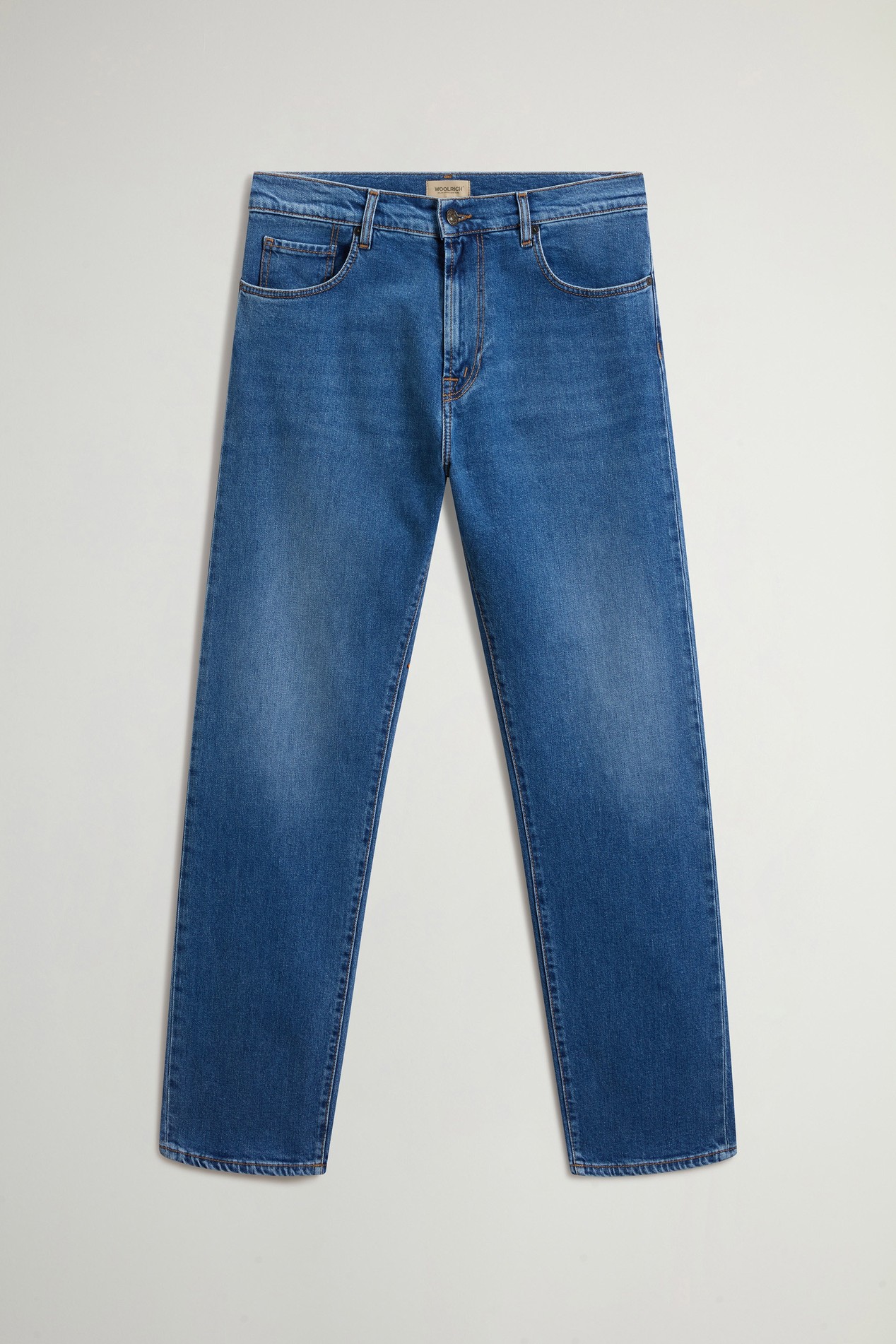 Contemporary Five-Pocket Jeans in Stretch Cotton Denim Blue photo 3 | Woolrich