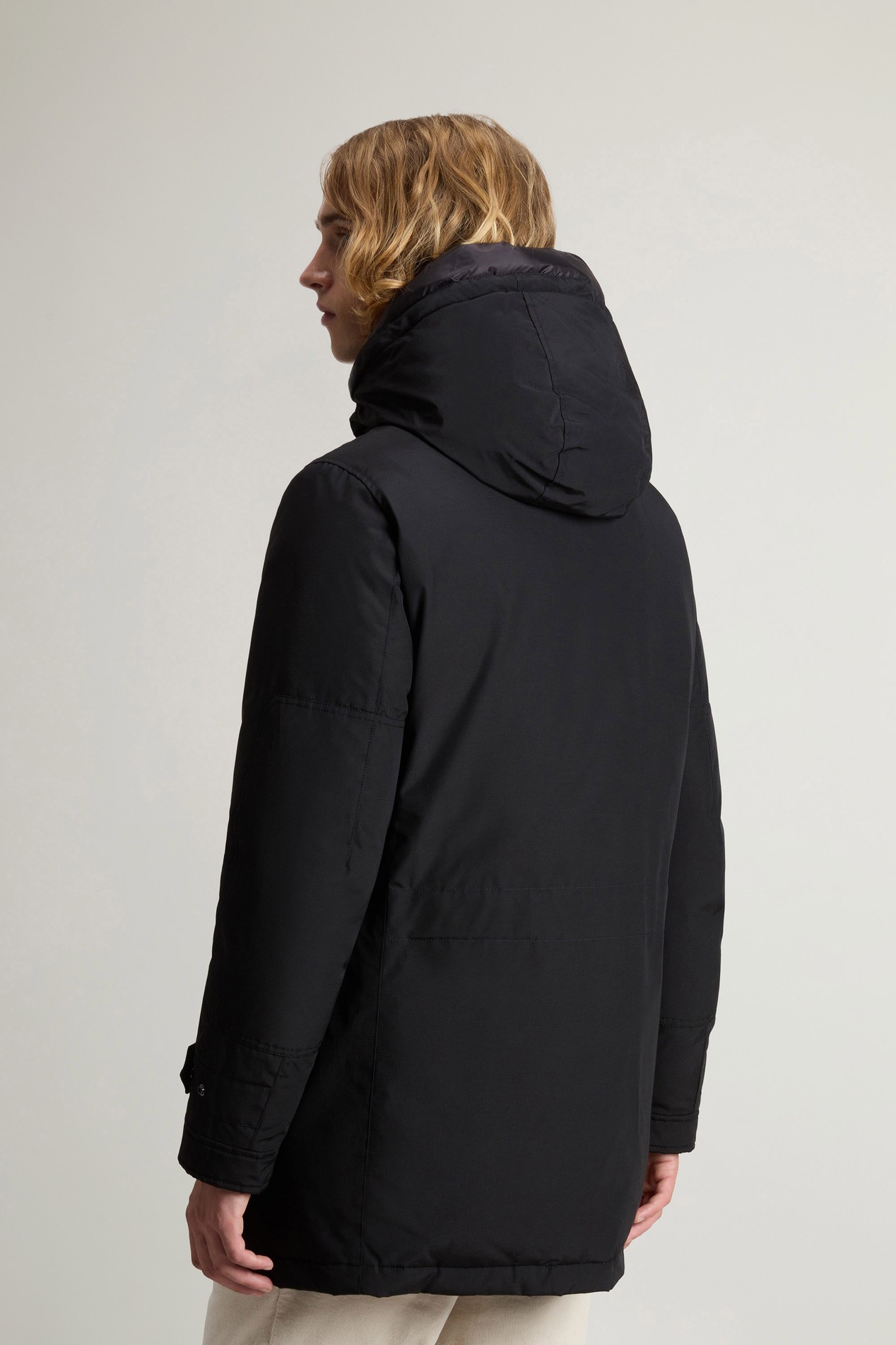 Polar Parka in Ramar Cloth with High Collar Black photo 3 | Woolrich