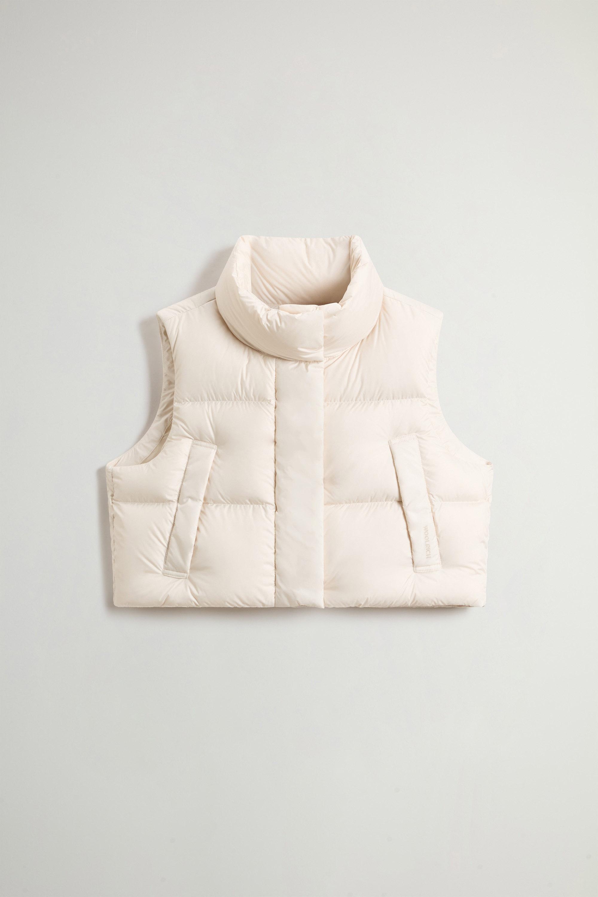 Quilted Vest in Microfiber with Stand-Up Collar White photo 1 | Woolrich