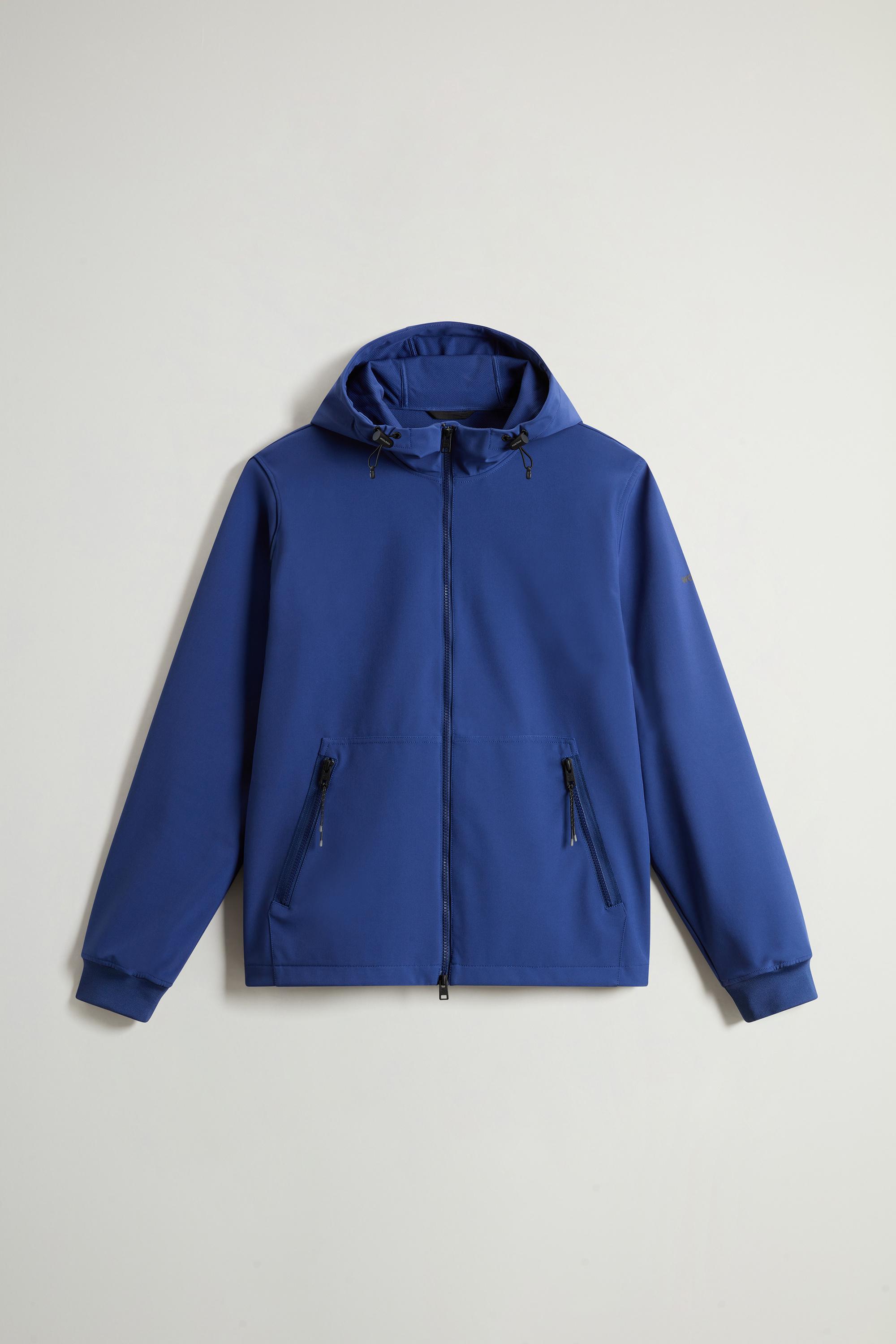 Giacca in Tech Softshell Blu photo 5 | Woolrich