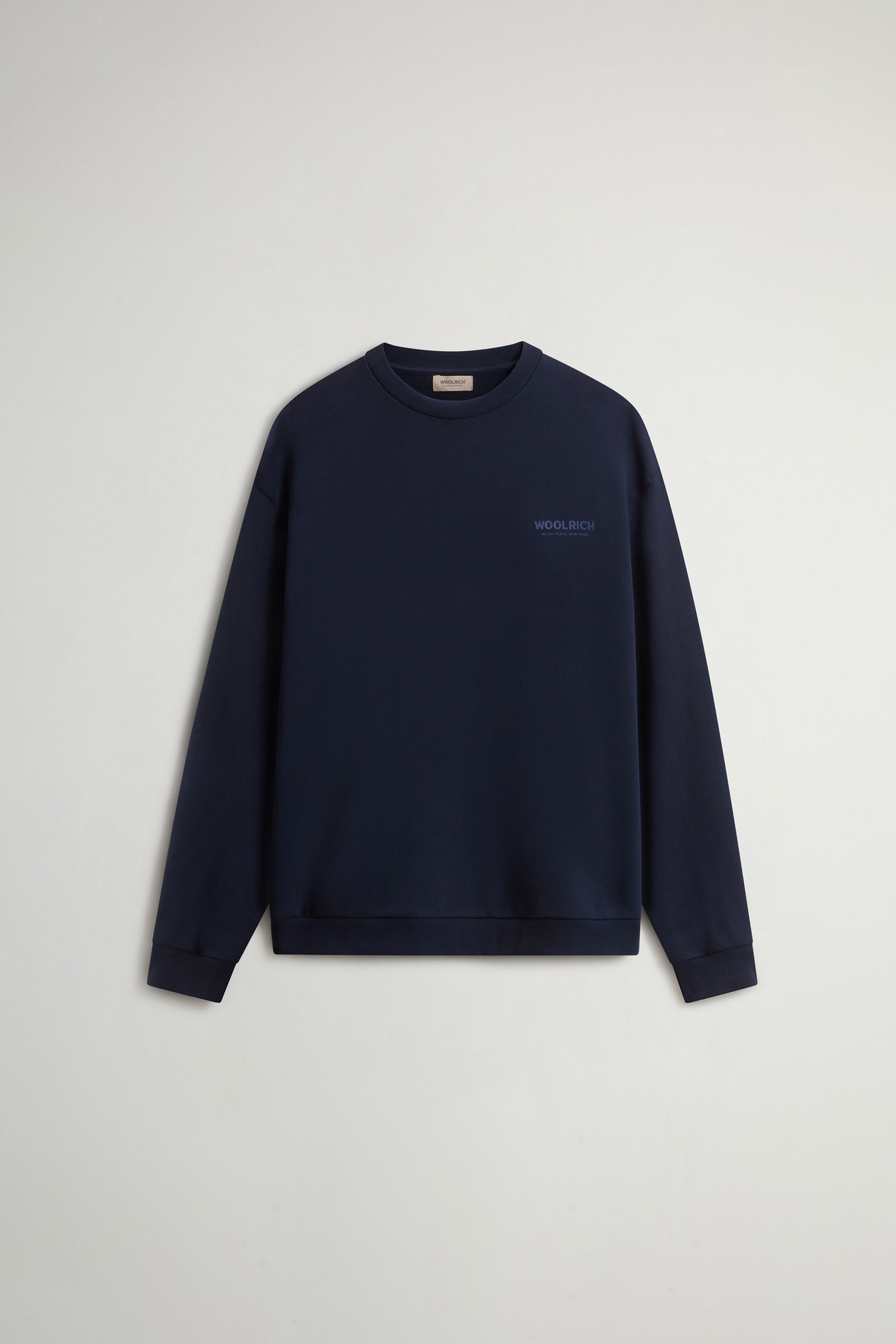 MACRO LOGO CREWNECK Blue photo 5 | Woolrich
