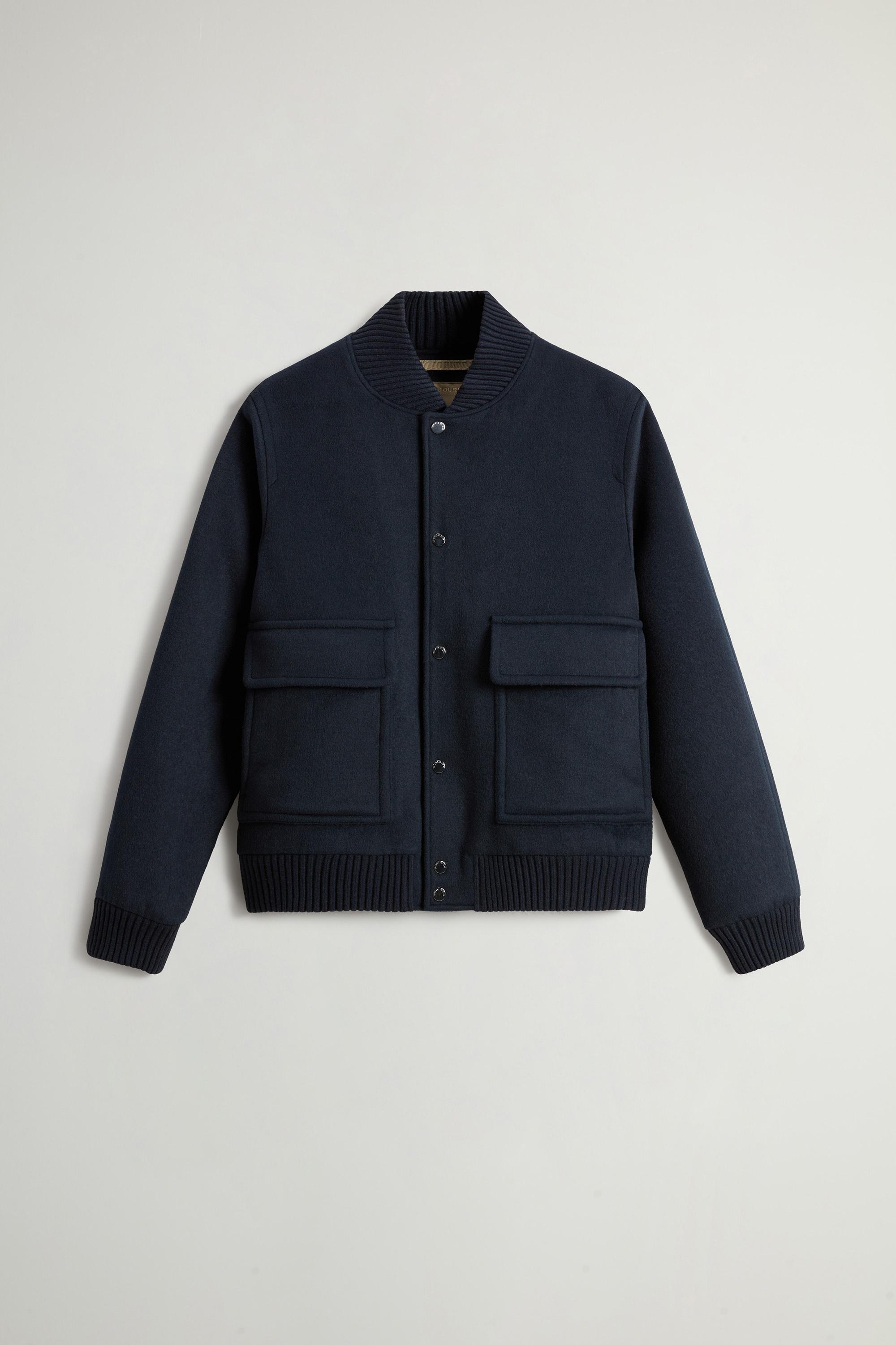 TWILL WOOL MILES BOMBER Blue photo 5 | Woolrich