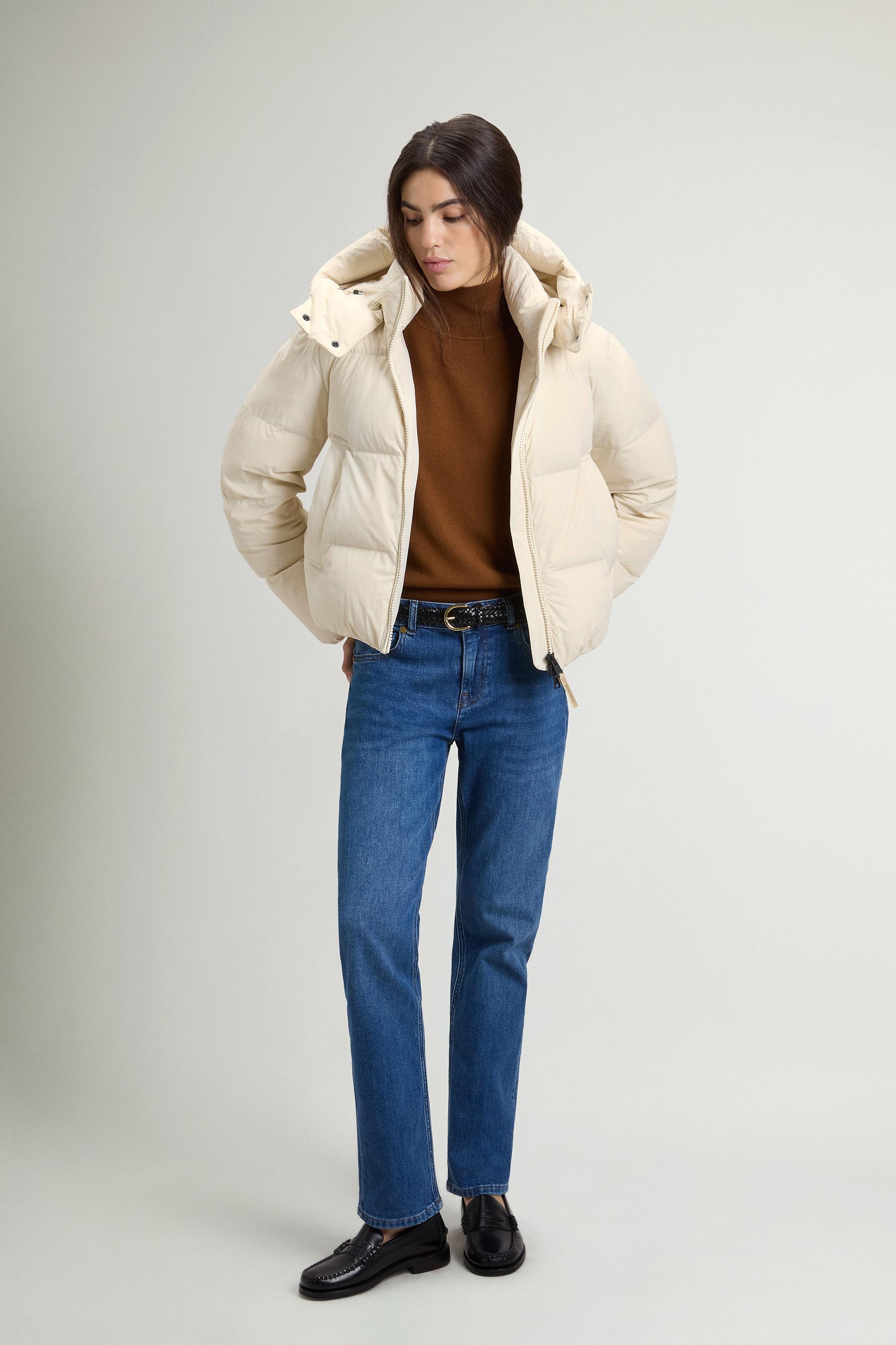 Piumino Madison in nylon elasticizzato con cappuccio rimovibile Bianco photo 1 | Woolrich