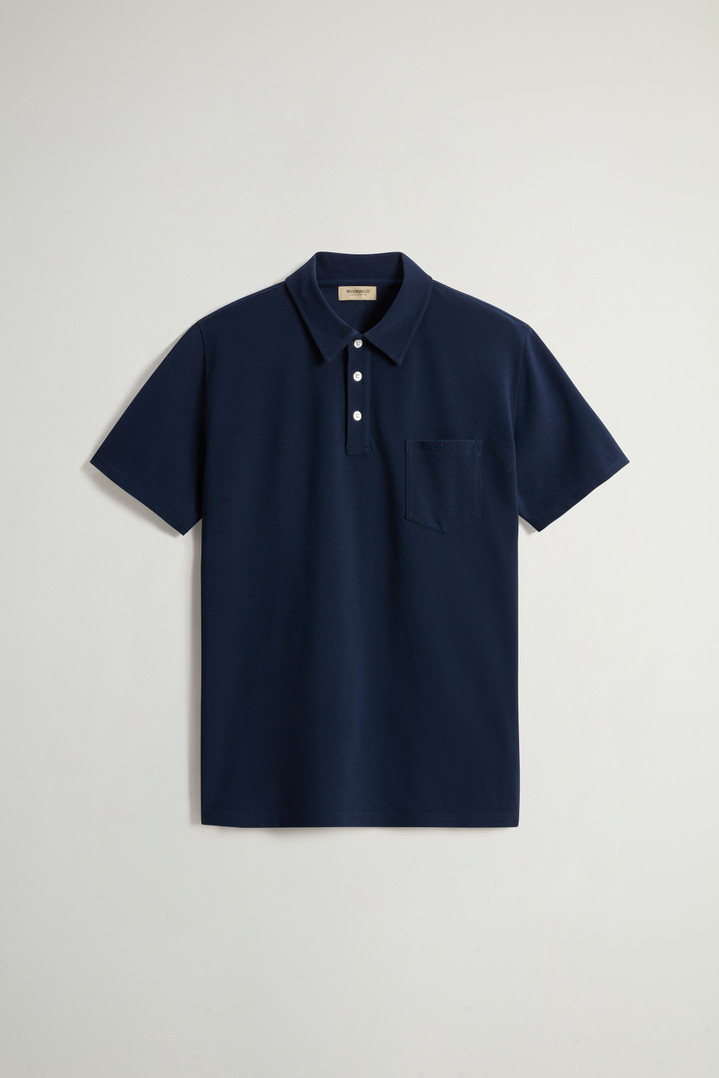 ICE COTTON POLO Blue photo 5 | Woolrich