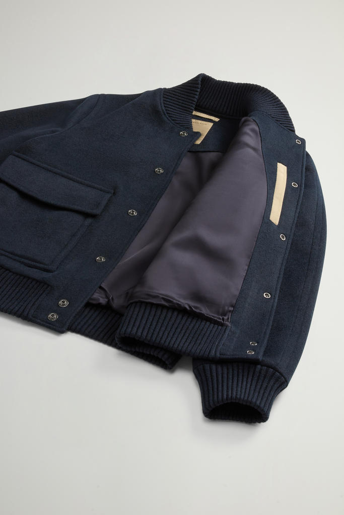 TWILL WOOL MILES BOMBER Blue photo 8 | Woolrich
