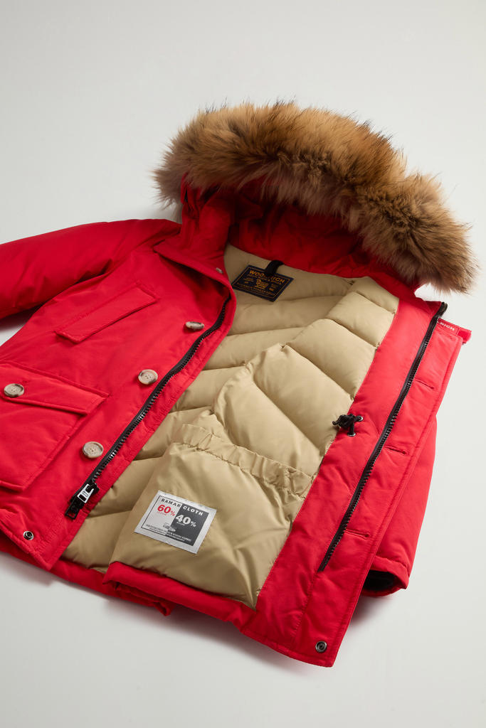 Arctic Parka van Ramar Cloth voor jongens met afneembaar bont Rood photo 6 | Woolrich
