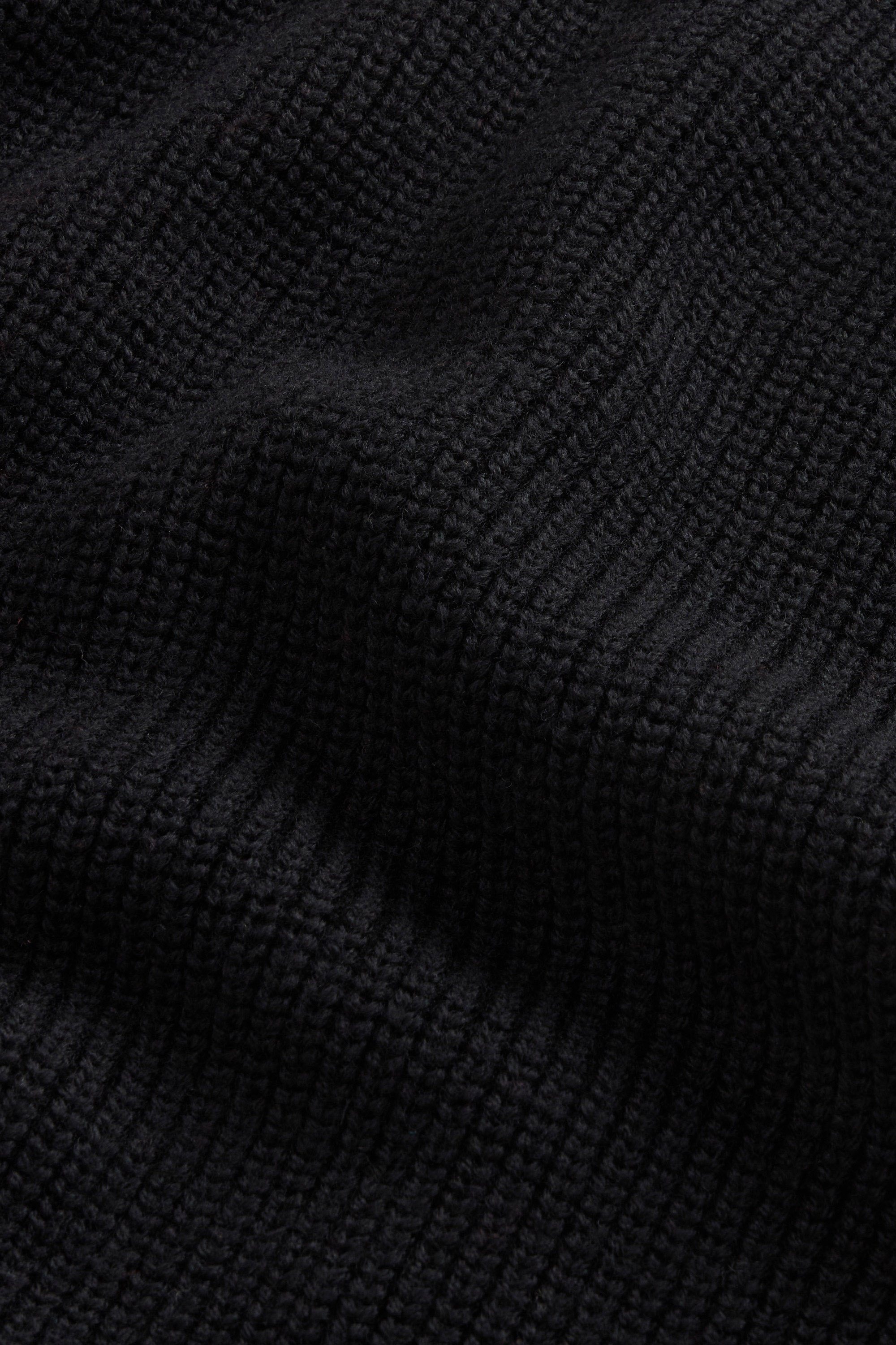 Turtleneck Sweater in Pure Merino Virgin Wool Black photo 2 | Woolrich