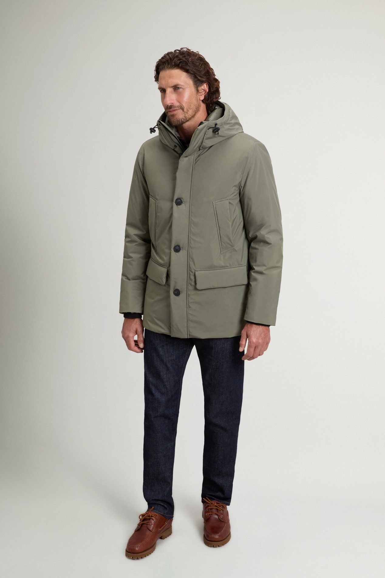 Cloud Arctic Parka with Hood Green photo 2 | Woolrich