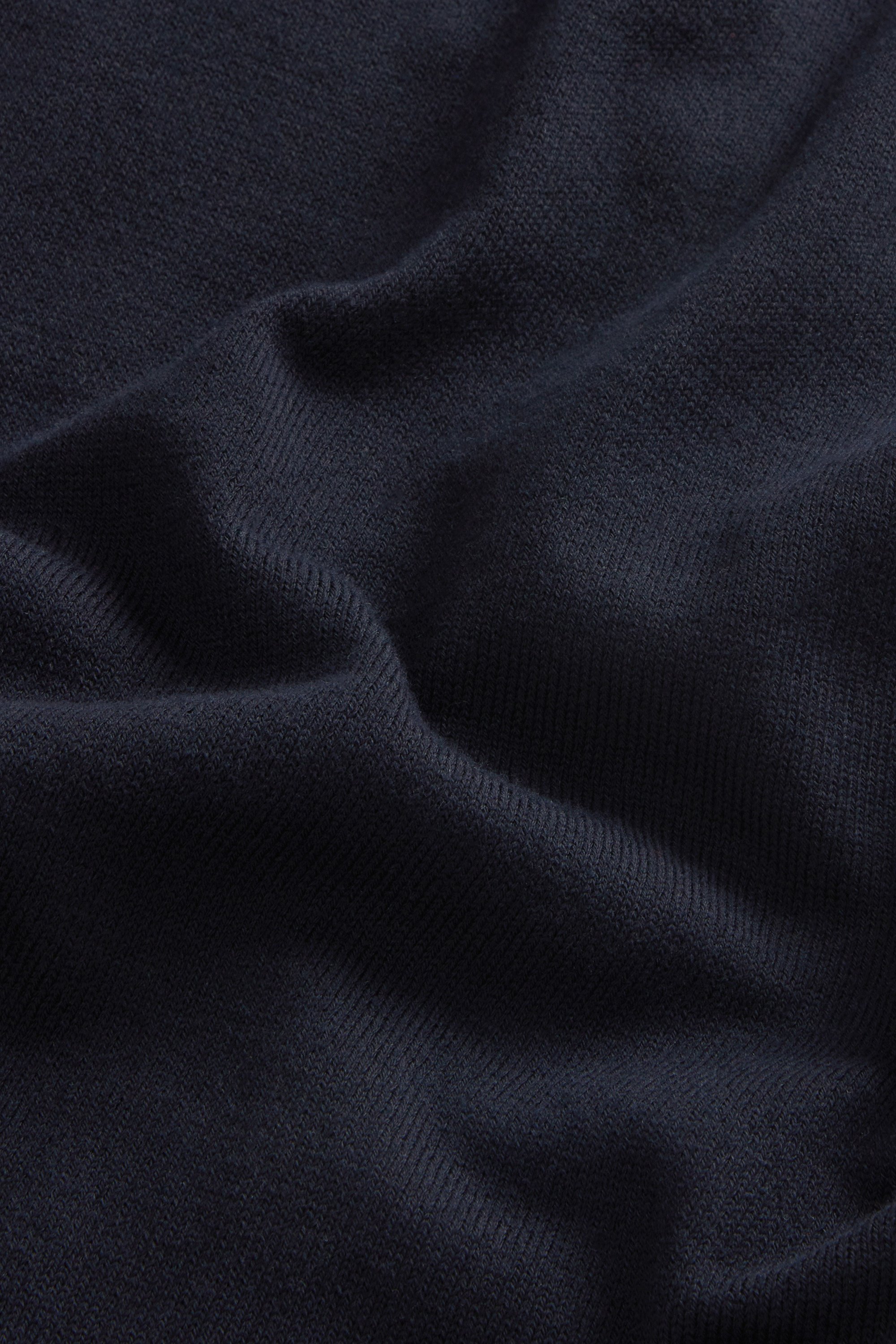 Pure Cotton Cardigan with Stand-Up Collar Blue photo 4 | Woolrich