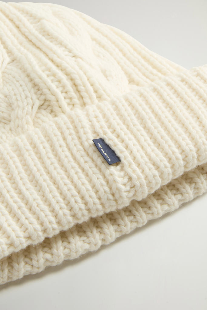 Beanie aus einer Baumwoll-Woll-Mischung Weiß photo 3 | Woolrich