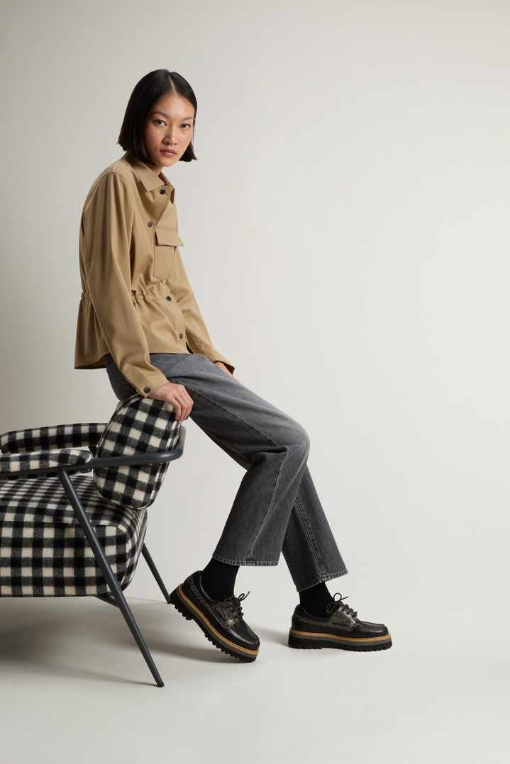 Rock Loafers in Leather with Printed Inserts Black photo 7 | Woolrich