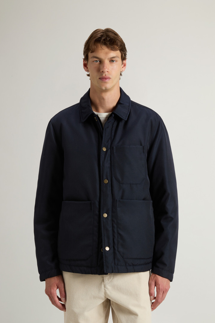 Padded Overshirt in Recycled CORDURA® Nylon Blue photo 1 | Woolrich