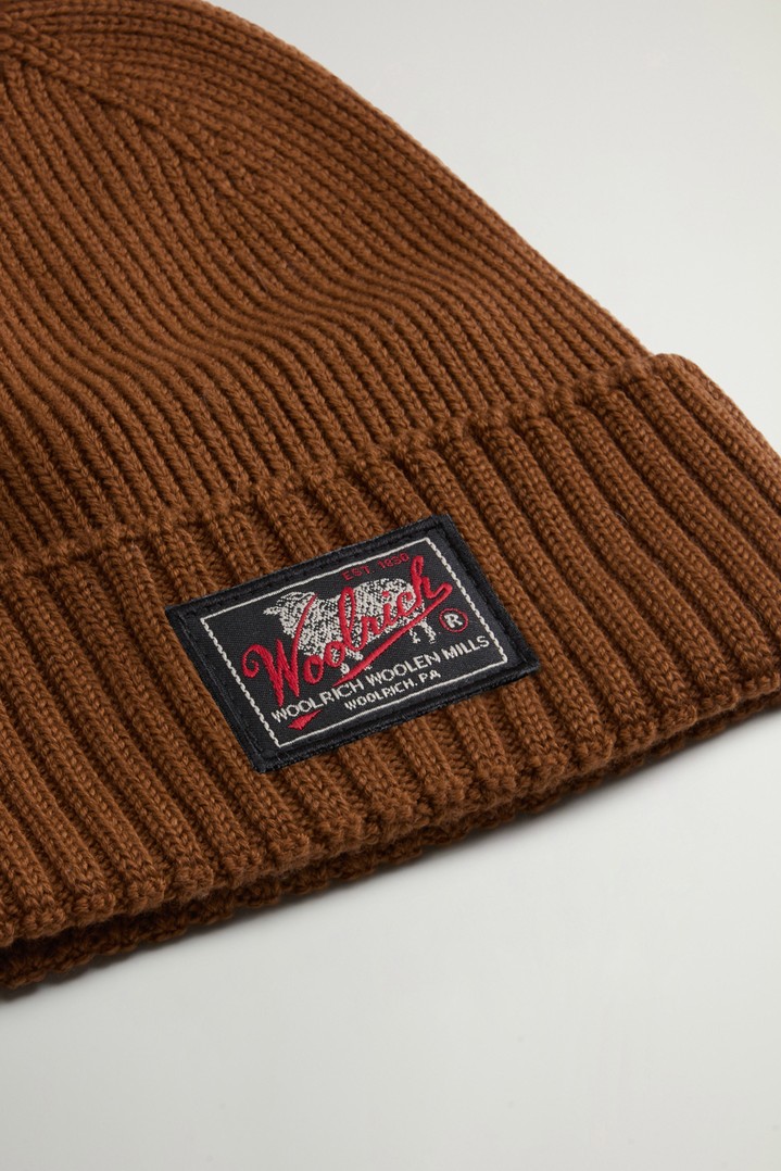 LEGACY PATCH BEANIE Brown photo 4 | Woolrich