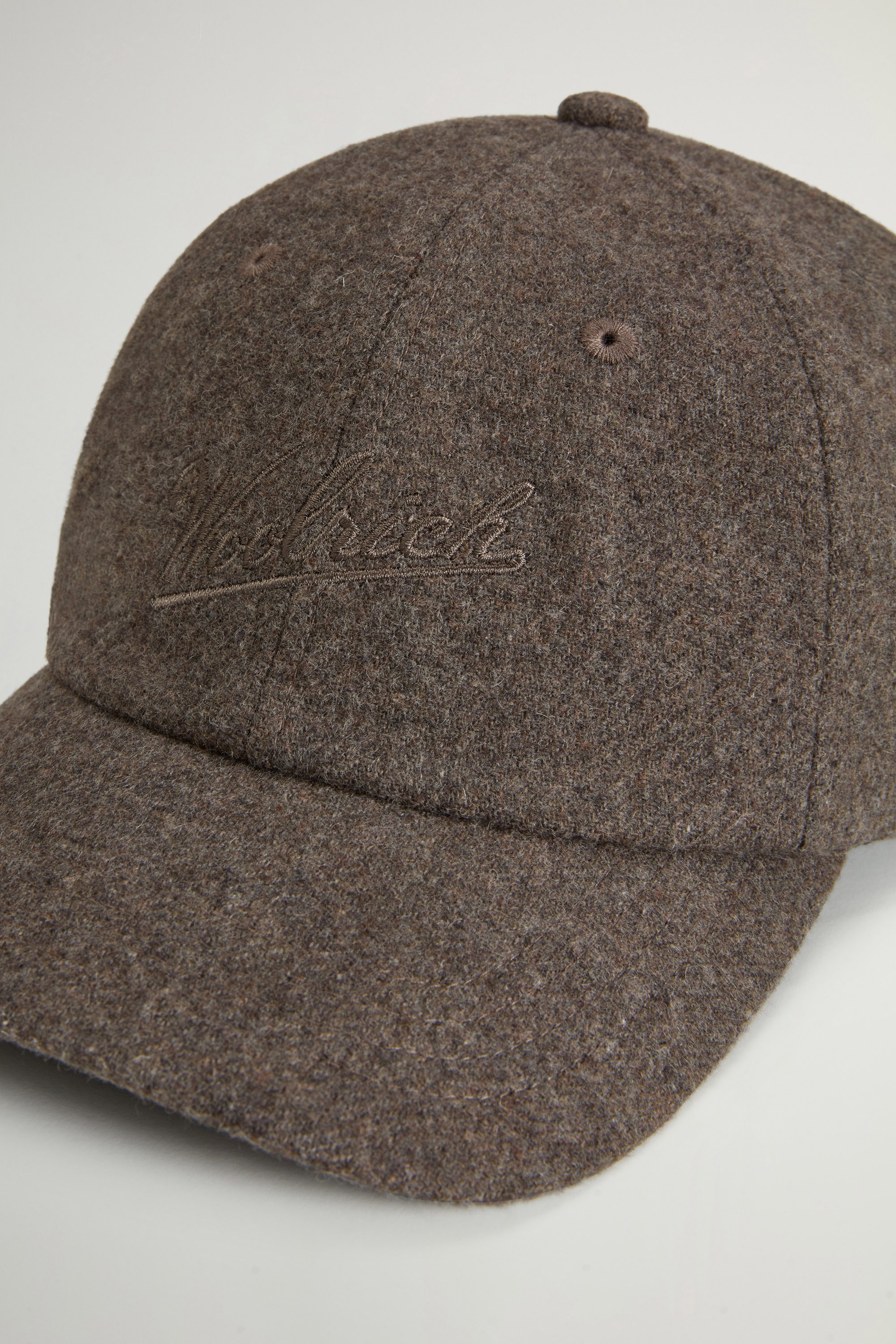 SOLID WOOL BASEBALL CAP Brown photo 4 | Woolrich