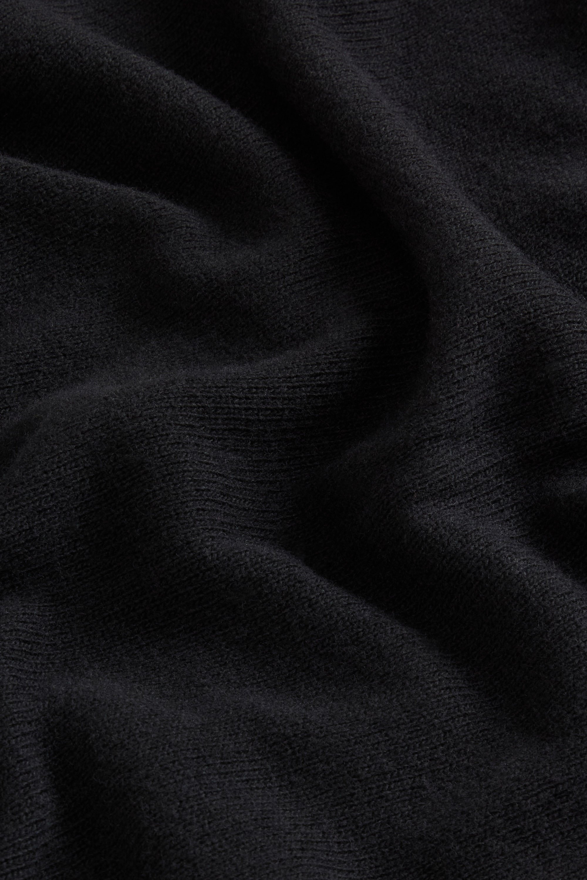 Hooded Full-Zipper Sweater in Wool and Cashmere Blend Black photo 6 | Woolrich