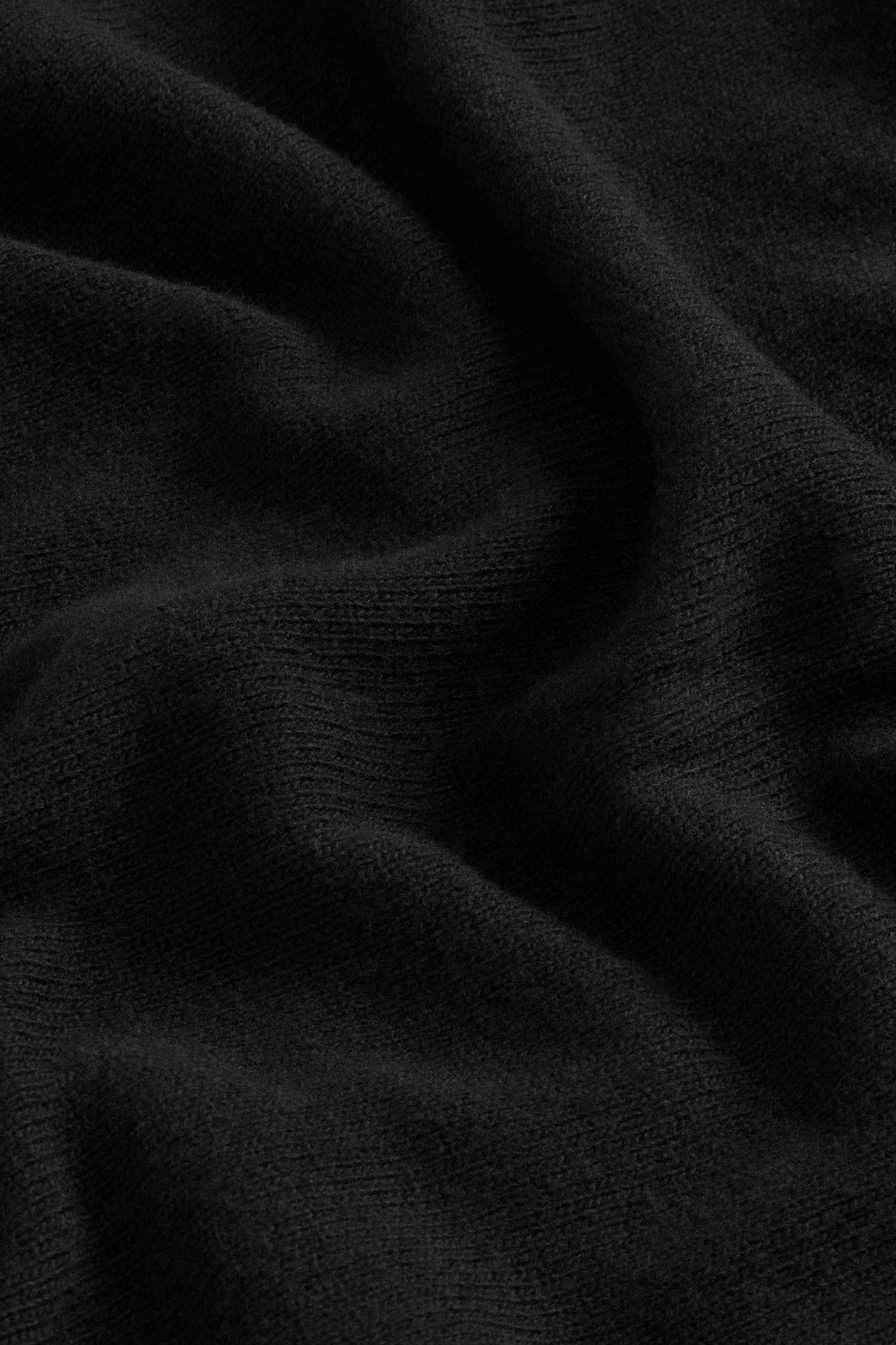 Hooded Full-Zipper Sweater in Wool and Cashmere Blend Black photo 6 | Woolrich