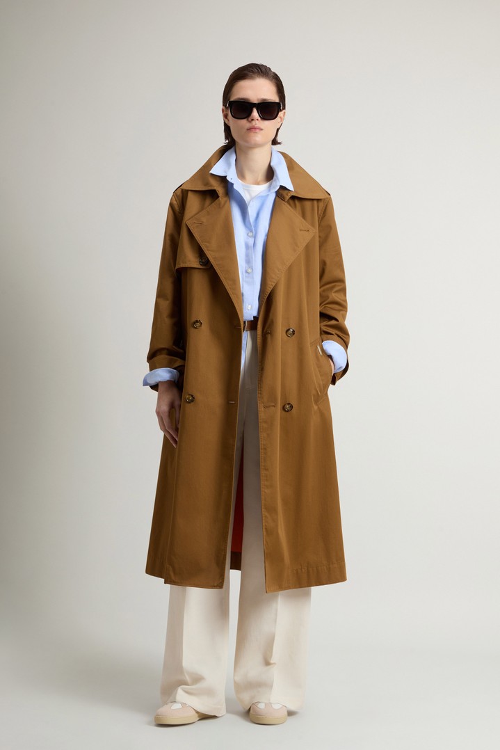 TECH COTTON TRENCH Brown photo 2 | Woolrich